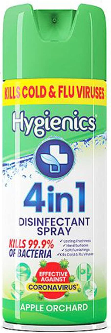 Hygienics Disinfectant 4 In 1 Spray Apple Orchard 400Ml