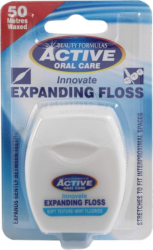 Active Oral Care Innovate Expanding Floss Mint Fluoride 50 Metres Waxed