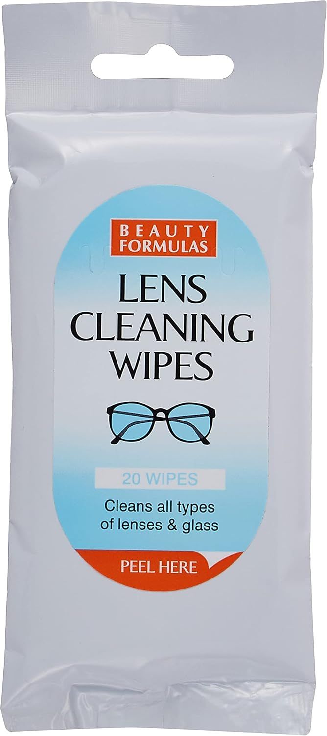Beauty Formulas Spectacle Wipes, 20-Piece Lens Cleansing Wipes