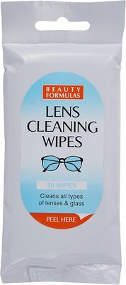 Beauty Formulas Spectacle Wipes, 20-Piece Lens Cleansing Wipes