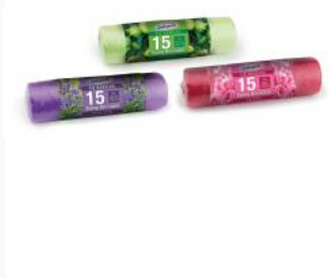 Sealerpack 15pk Scented Swing Bin Liners with tie handles (SIZE 60X95CM)