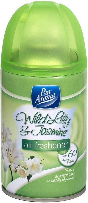 Pan Aroma Wild Lily &amp; Jasmine Air Freshener Refill 250ml Fragrance Spray Scent