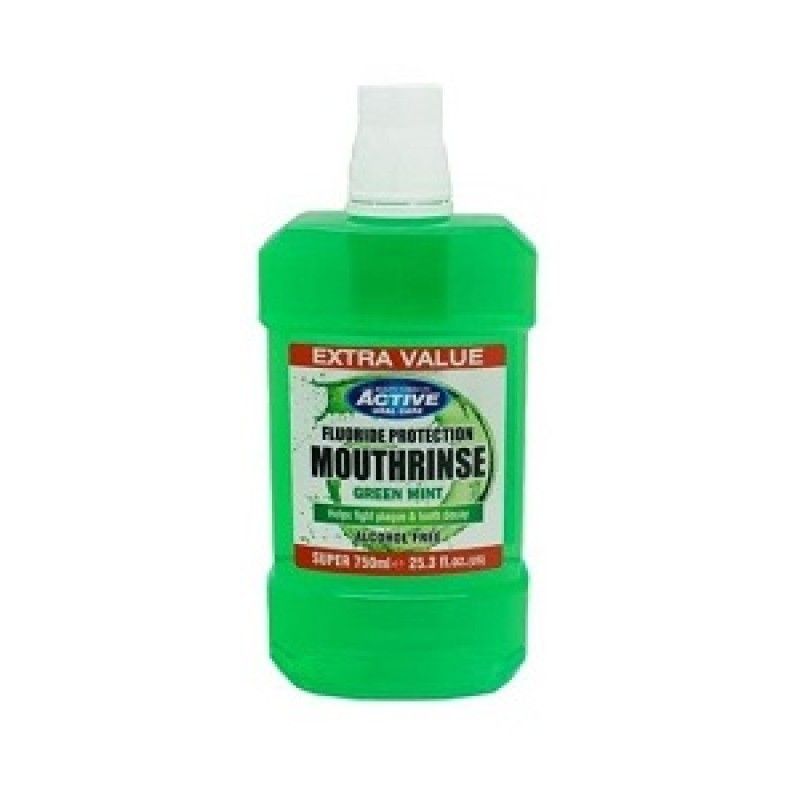 ACTIVE MOUTH RINSE GREEN MINT 750ML Beauty Formulas