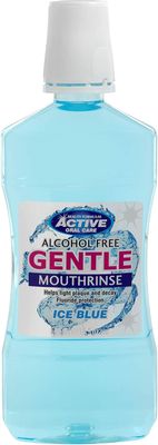 Beauty Formulas Active Oral Care Alcohol-Free Gentle Mouth Rinse, Ice Blue