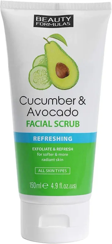 Beauty Formula Cucumber &amp; Avocado Facial Scrub 150Ml