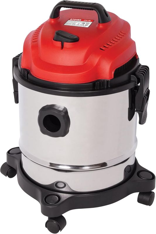 Steco 1200W Wet and Dry Vacuum Cleaner, 12 Liter Capacity SV12