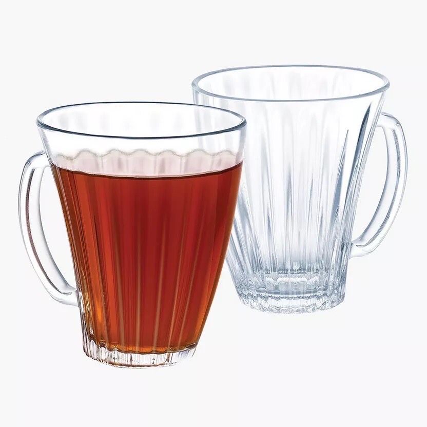 Luminarc Claire Mug 250ml Glass Mug Set Of 6