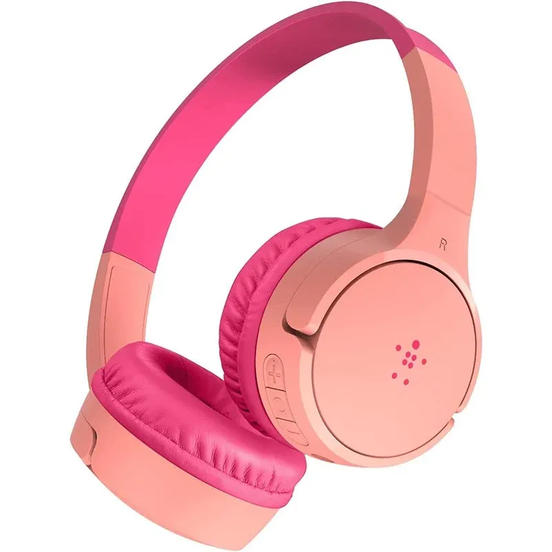 Belkin Sound Form Mini Wireless On-ear Kids Headphones AUD002-Pink