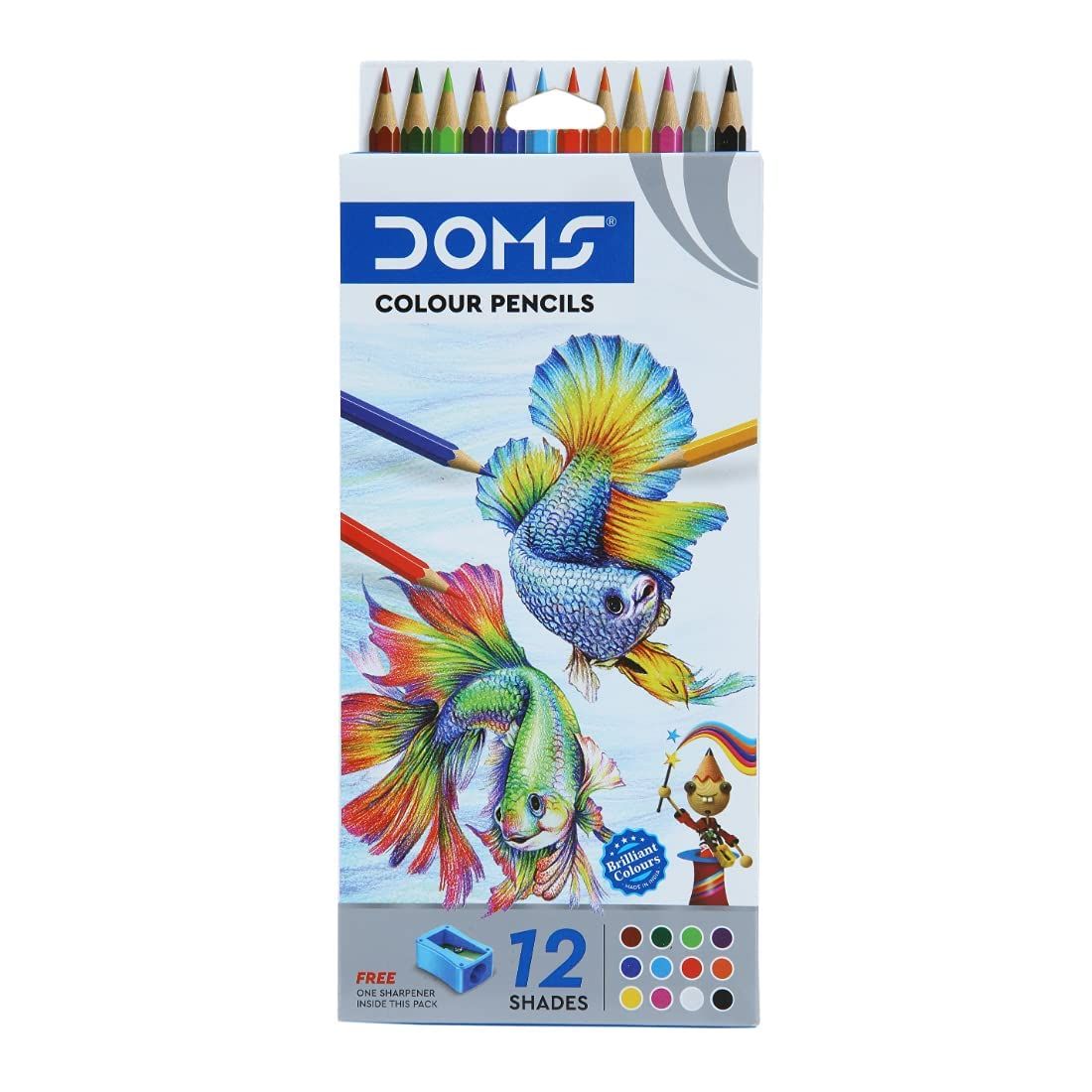 DOMS Full Size Color Pencils (12 Shades) - 3445