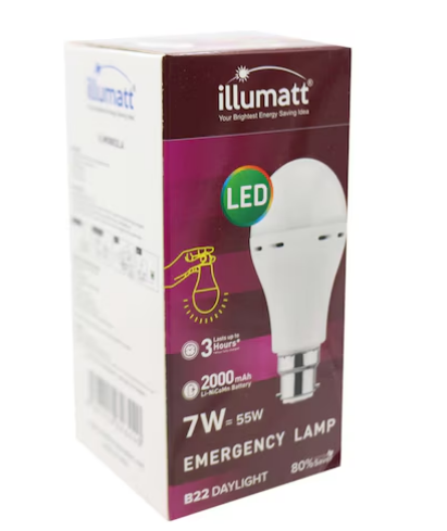 Illumatt B22 DL LED Emergency Lamp 7W