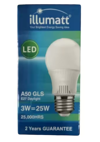 Illumimat E27 LED Bulb 3W 1 Piece