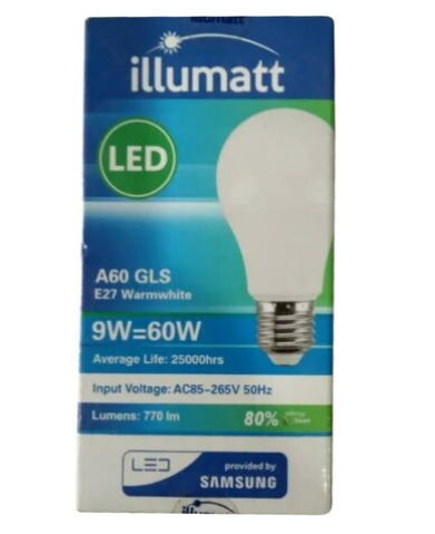 illumat E27 LED Bulb 9W 1 Piece