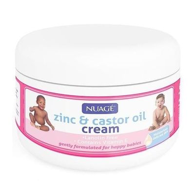 NUAGE Zinc And Castor Oil Cream For Nappy Rash, White Diaper rash cream