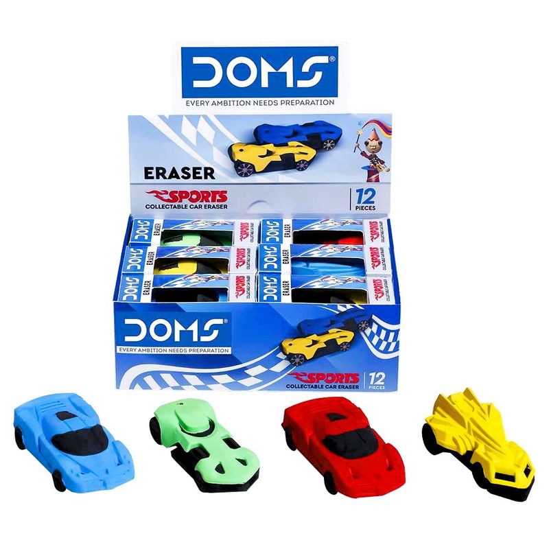 DOMS Sports Collectables Car Erasers 7285