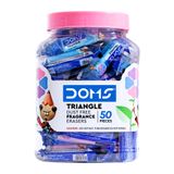 Doms 3480 Triangle Dust Free Fragrance Eraser Jar 50 pcs