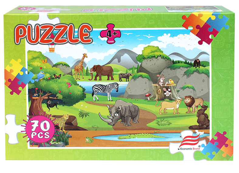 Economic Brand PUZZLES 70 PIECE - JUNGLE EP70N002