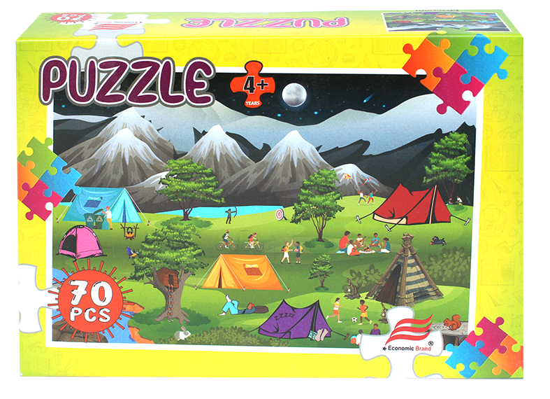 Economic Brand PUZZLES 70 PIECE - CAMPING EP70N001