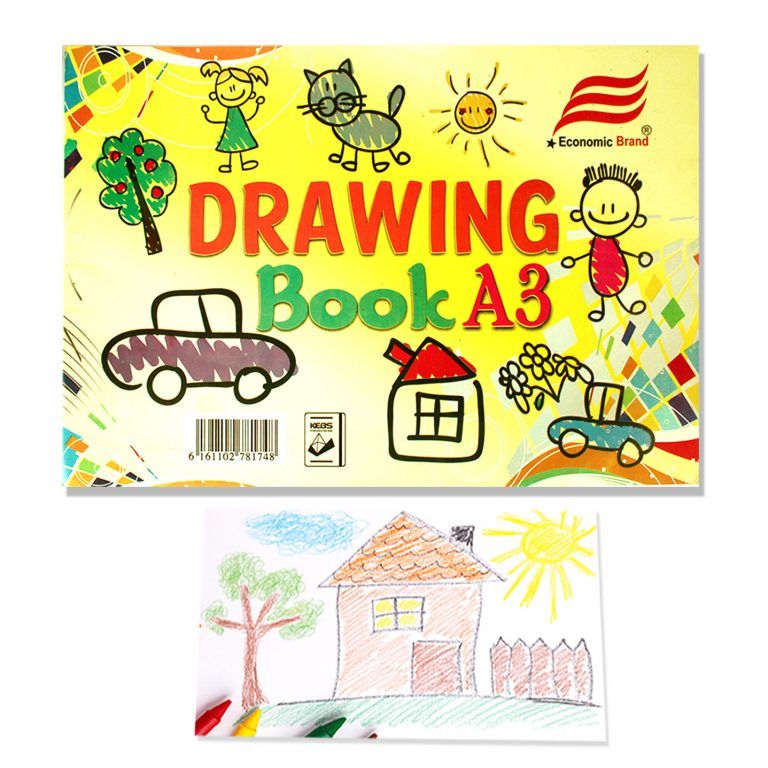 Drawing Book ART PAPER COVER - 40 PAGES, A3 by Economic Brand