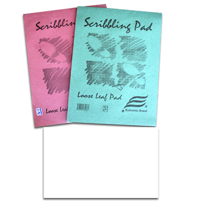 Scribbling Loose Leaf Pad A4 Bank Paper by Economic Brand