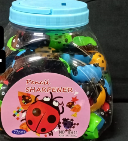Paris Ladybug Pencil Sharpeners in Jar (72 pcs) 230932