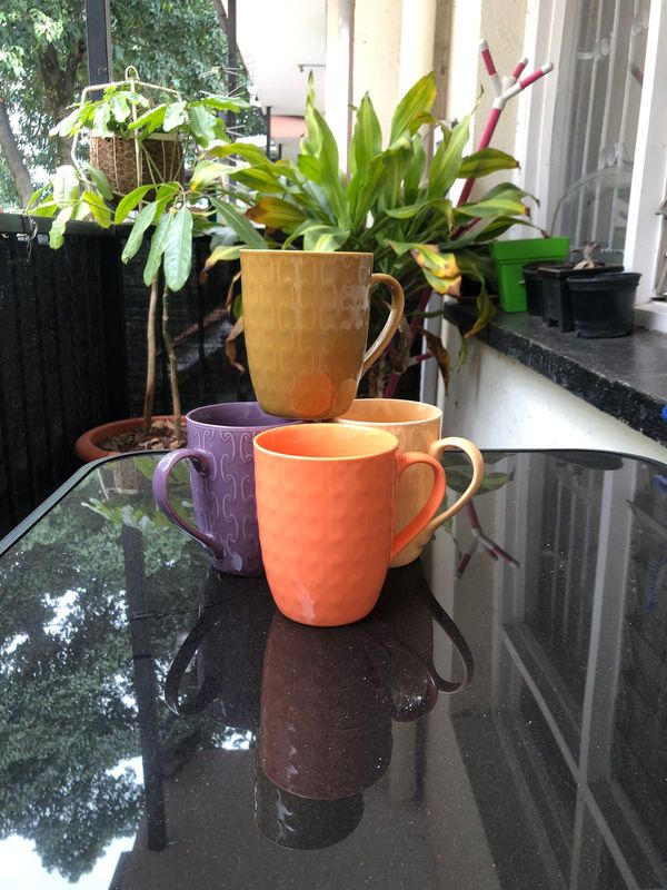 Dhruvs Ceramic coffee 120ml Embossed