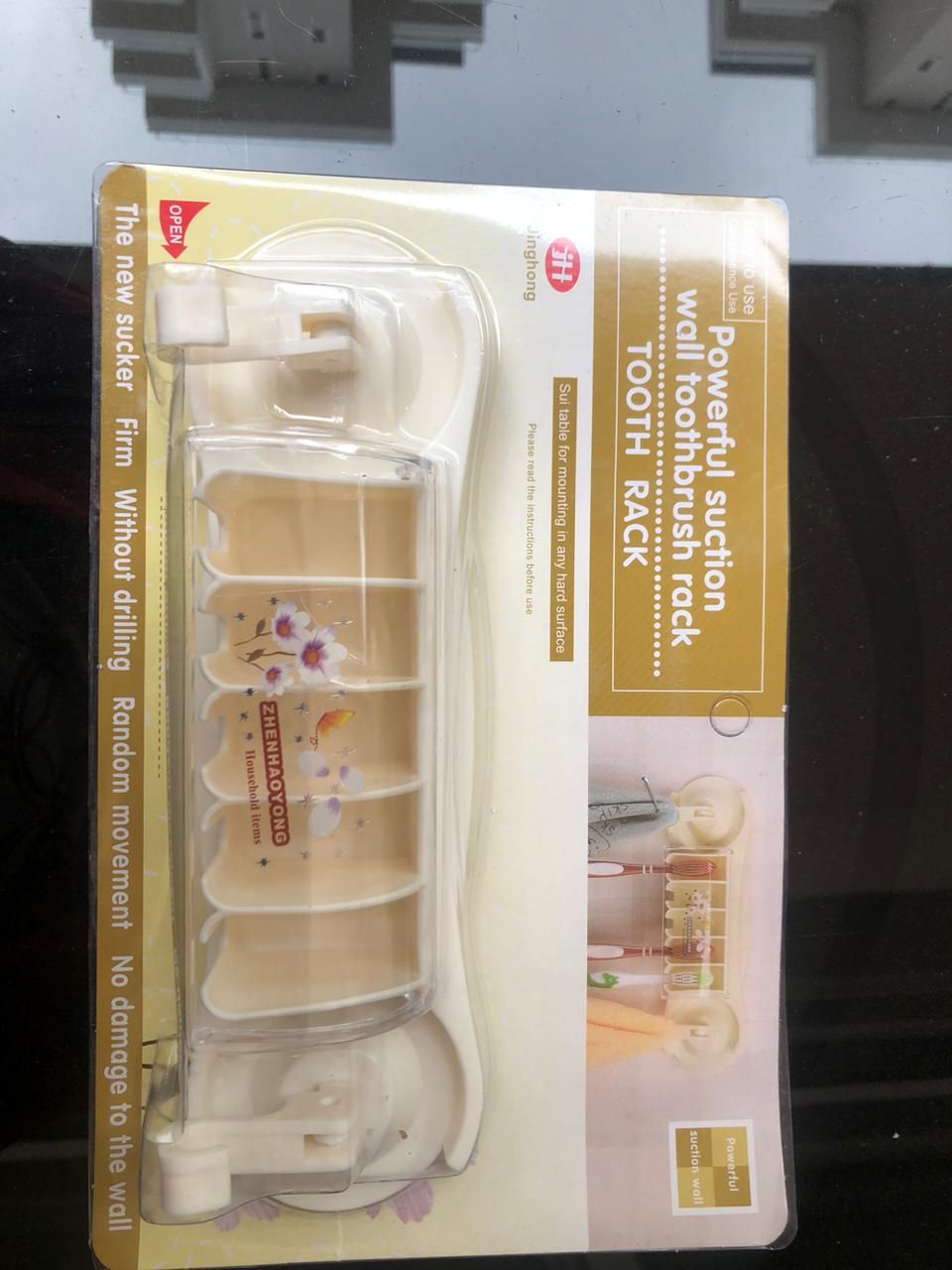 Tooth Brush Holder 2 in 1 with towel hook #377444