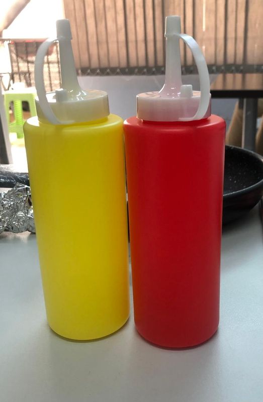 Plastic sauce bottle 2 bottles squeezable sauce bottle #DruMax230265