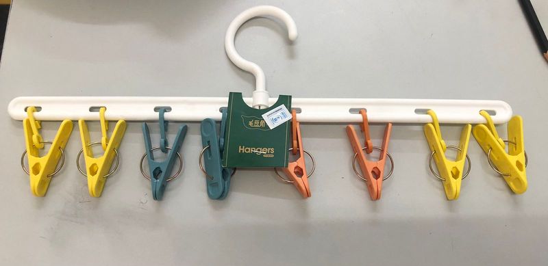 Clothes Hanger with pegs colored strong hanger