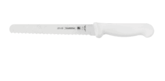 Tramontina 8″ (20Cm) Serrated Ham/Bread Slicer, White – 24627/088