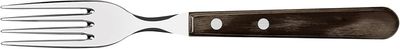 Tramontina 21136/090 Wooden Table Fork, Polywood, Jumbo, 8.7 inches (22 cm), Dark Brown, Dishwasher Safe, Durable, Natural Wood, Made in Brazil