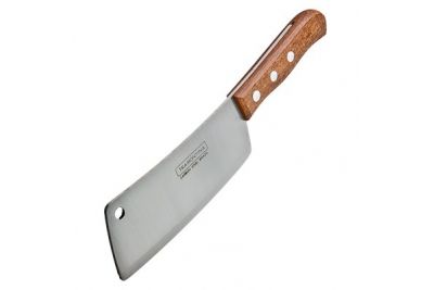 Tramontina 6&quot; Cleaver with Carbon-Steel Blade and Wood Handle 22956/006