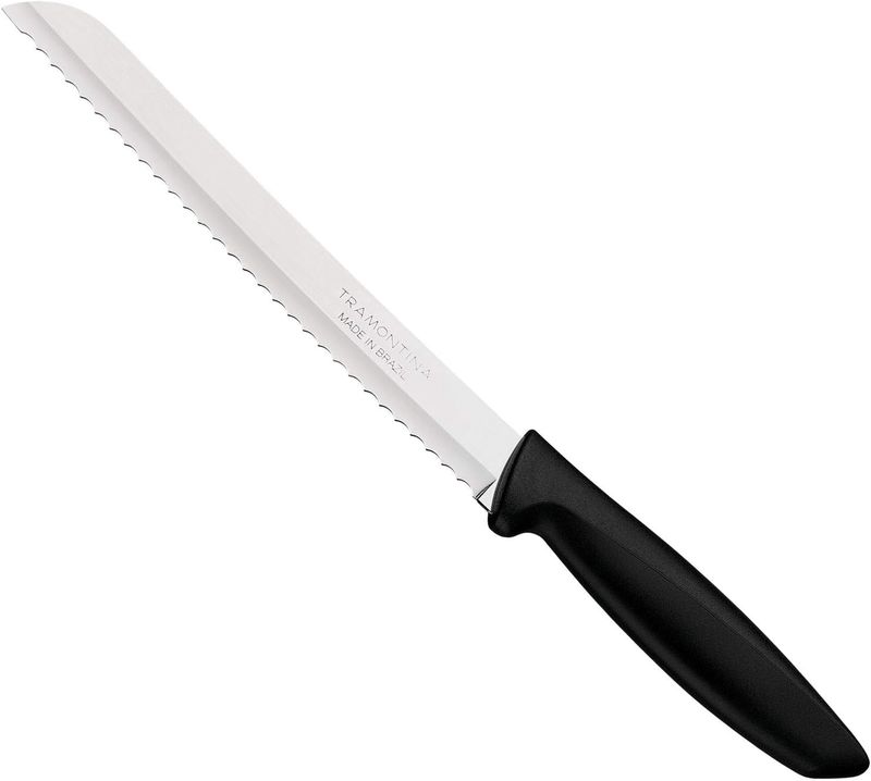 Tramontina 23422008 Plenus Bread Knife with Black Polypropylene Handles, 8-Inch Blade Length