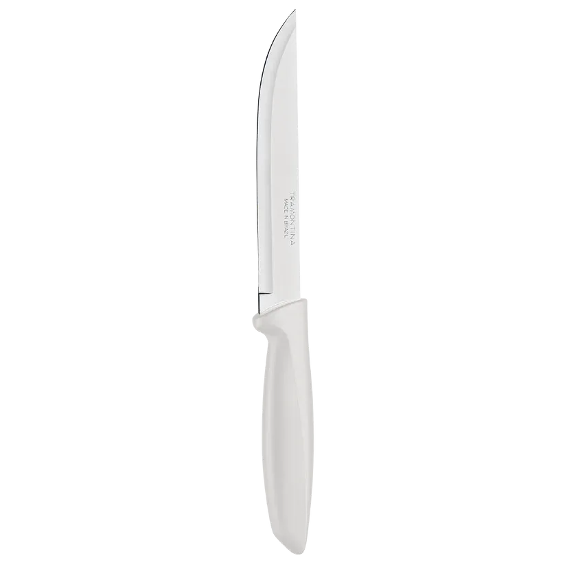 Tramontina Plenus Kitchen Knife 6&quot; Stainless Steel Blade &amp; Off White Polypropylene Handle - 23423/136