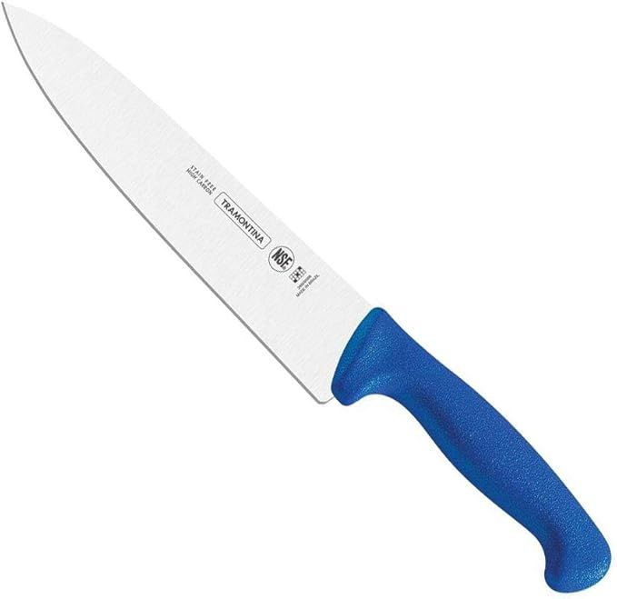 Tramontina 24609/010 Professional Master Chef's Knife, 10.0 inches (255 mm), Blue, Antibacterial, Color Handle, NSF Certified, Dishwasher Safe, Made in Brazil