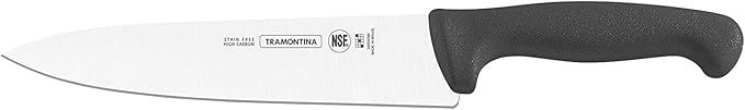 Tramontina 24609/000 Professional Master Chef&#39;s Knife, 10.0 inches (255 mm), Black, Antibacterial, Color Handle, NSF Certified, Dishwasher Safe, Made in Brazil, 24609/000