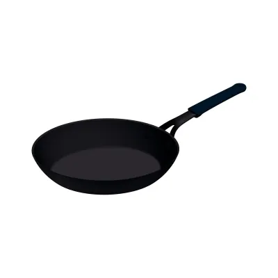 TRAMONTINA 20766/022 BK Iron Frying Pan, Professional, 8.7 inches (22 cm), Induction Compatible, Removable, Silicone Handle, Durable, Made in Brazil