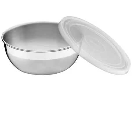 Tramontina SS Mixing Bowl with plastic Lid 20cm, 2.2L 61222/225