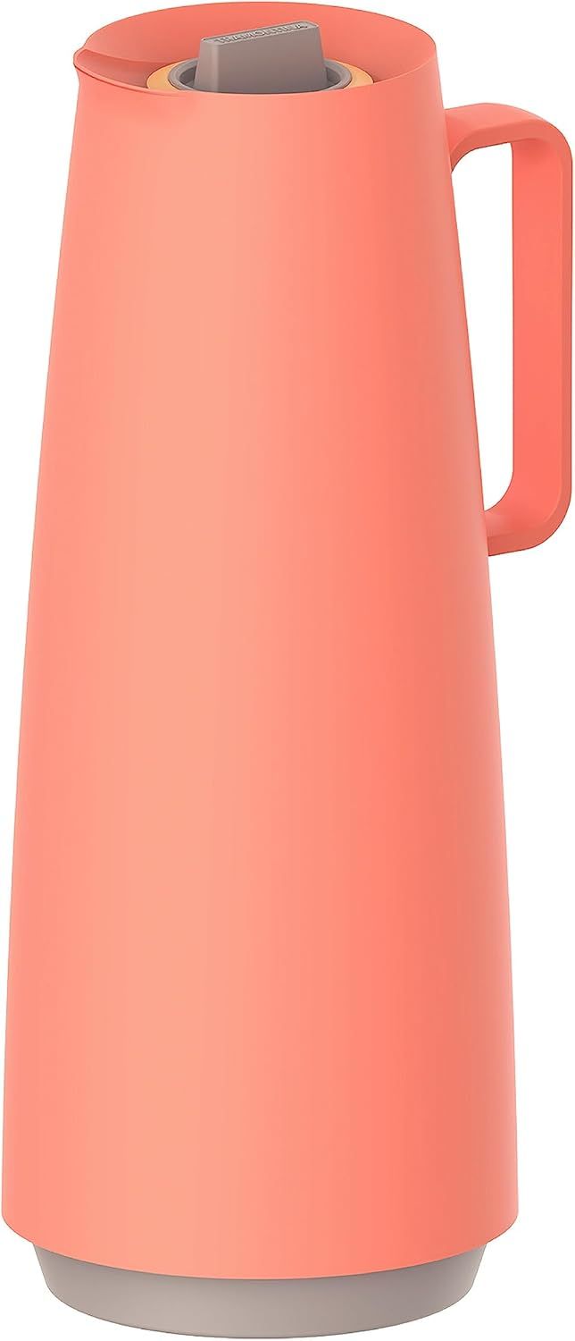 Tramontina 61636/101 Thermos Flask 1 L, Coral Heat Retention, 24 Hours, Large Capacity, Made in Brazil