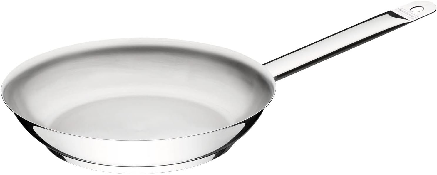 Tramontina Professional 30cm 2.6L Stainless Steel Shallow Frying Pan with Tri-ply Bottom 62835/300