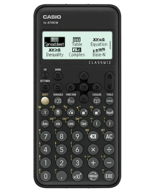 Casio Classwiz CW Series Non Programmable Scientific Calculator FX 570CW WDT Black