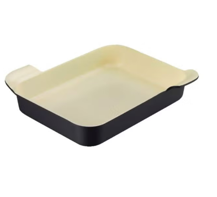 KORKMAZ Natura Oven Tray Beige/Black 6.3L 39x6.5x29cm A1449