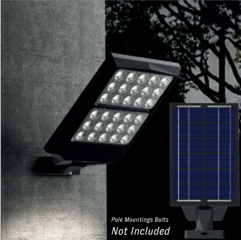 Liper Germany 200W Solar-Powered LED Security Floodlight with Motion Sensor LPSTL-200E01-Y