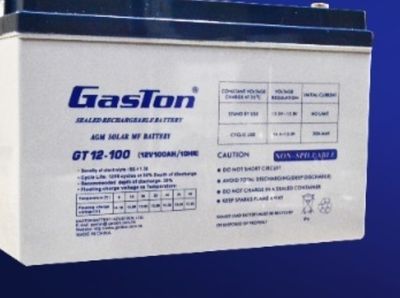 Gaston 12V 100Ah AGM Solar Battery