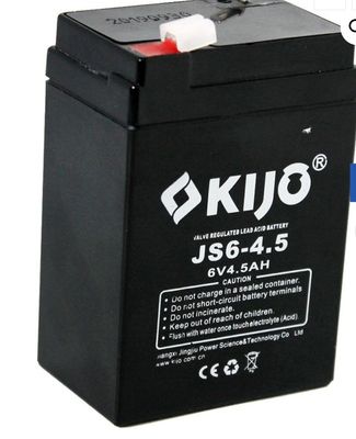 Kijo JS6-4 6V 4Ah Sealed Lead Acid Battery