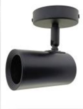 Illumat GU10 Surface Spotlight Fitting D55xH100MM Black - ILM1058LF