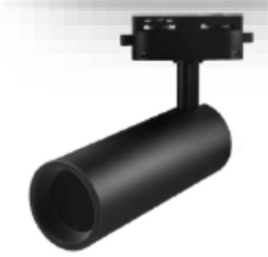 Illumat GU10 Tracklight Fitting 2Wire D55xH105MM Black - ILM0926LF