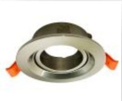 Illumat GU10 Downlight Fitting D95MM CO72MM SATIN CHROME -Tilt- GU10 Holder Included - ILM1035LF