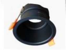 Illumat GU10 Downlight Fitting A/GLARE D82MM CO72MM BLACK-Tilt-GU10 Holder Included - ILM1054LF