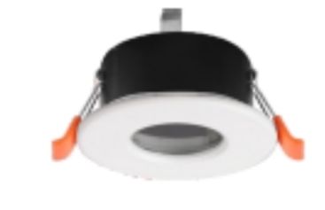 Illumat GU10 Downlight Fitting Dimension D83XH43MM CUT-OUT 70MM IP44 White-Fixed- GU10 Holder Included - ILM0775LF-GO
