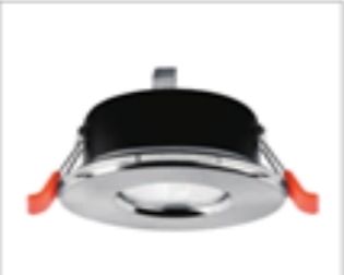 Illumat GU10 Downlight Fitting Dimension D83XH43MM CUT-OUT 70MM IP44 Satin Chrome-Fixed- GU10 Holder Included - ILM0889LF